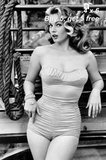 Anita Ekberg 💙 4x6 Photo - 1960s Hollywood Actress - Retro picture