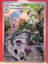 Floragato 197/193 Paldea Evolved Illustration Rare Holo Pokemon Card * New picture