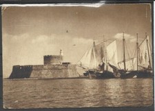 1937 RODI AEGEAN OCC. ITALIAN POSTCARD IL FORTE DI SAN NICOLO X GENOA picture