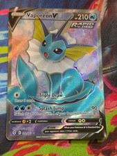 Vaporeon V (Full Art) Ultra Rare SWSH07: Evolving Skies 172/203 NM Pokemon picture