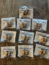 (10) Vintage JAL Japanese Japan Airlines Souvenir Mini Kokeshi Dolls Wooden Wood picture