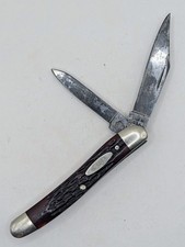 Vintage 1965-1969 Case XX USA 62087? Serpentine Jack 2 Blade Jigged Red Bone picture