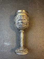 Ebros Medieval Templar Crusader Knight Of The Cross Wine Goblet Chalice Hallowen picture