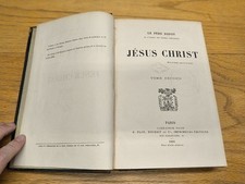 1891 JESUS CHRIST BY LE PERE DIDON, IN FRENCH, LEATHER picture