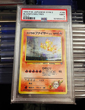 Pokémon 1999 Japanese Gym 2 Blaine's Moltres Holo #146 PSA 9 picture