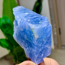 81G Top Natural Blue Calcite ClusterRoughTextured Crystal gemstone mineral picture