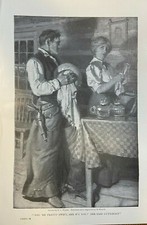 1908 Vintage Magazine Illustration Western Cowboy by N. C. Wyeth picture