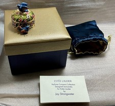 Estee Lauder Pure White Linen Precious Birds Compact Jay Strongwater 2006 picture