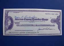 Vintage American Express Travelers Check Cheque $100 US Dollars Unused picture