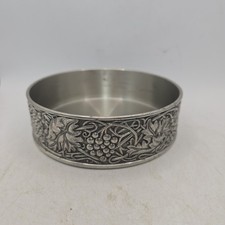 VTG Royal Selangor Pewter Wine Bottle Coaster Holder Grape Vines Barware V & A picture