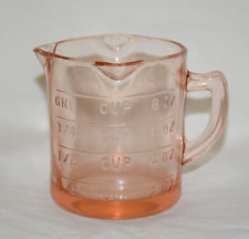 Vtg Pink Depression Glass 3 Spout Measuring Cup Unmarked picture