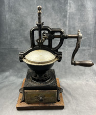 Antique Leinbrocks 1900 Ideal No 1 Cast Iron Coffee Grinder Mill German DRGM 16