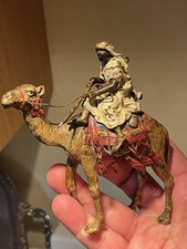 FRANZ XAVIER BERGMAN (AUSTRIA, 1861-1936) Coldpainted Man on a Camel Bronze picture