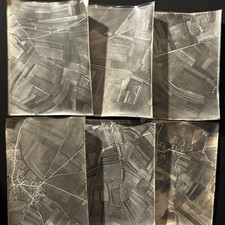 WW1 1918 Aerial view Toul France AEF observation 7x9.5 Original Photo Lot of 6 picture
