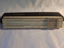 1927 Antique A.W. Faber Castell 369 Scale Pocket Rule Enhanced Mannheim picture