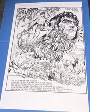 TARZAN LORD OF JUNGLE EDGAR RICE BURROUGHS ASTONISH PRODUCTION ART ACETATE PAGE picture