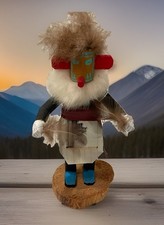 Vintage Navajo Morning Singer Kachina Doll Signed Elsie Willie 8.5in 1970s-1990s picture
