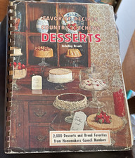 Favorite Recipes From Country Kitchens Desserts Sprial Bound Book 1967 picture