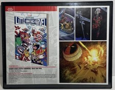 Giant Size Little Marvel & Deadpool Comic Wall Art Framed 11”x 14” picture