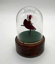 VTG Reuge Swiss Musical Automaton French Can-Can Dancing Ballerina Dome WORKS picture