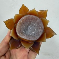 300g+natural Red agate lotus cluster Quartz Crystal reiki healing random picture