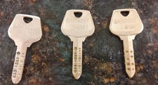 Three Vintage Sargent Keso High Security Dimple Keys picture