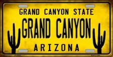 Arizona Grand Canyon Novelty Metal License Plate picture