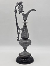 Antique Victorian Ewer Pitcher Mantle spelter Renaissance Revival Grapevine. 16
