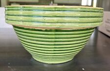 Rare Vintage MCCOY Number 10 Green Ringed Side Mixing Bowl picture