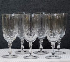 Mikasa Cameo Iced Tea Glass / Elegant Blown Cut Crystal - Set of 6 - Nice picture