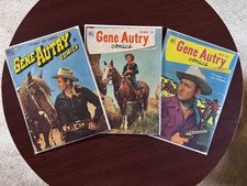 (Lot of 3 Comics) Gene Autry Comics #36 #45 #49 (Dell 1950) Golden Age Westerns picture