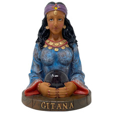 Gitana Gypsy Psychic Fortune Teller 10 Inch Resin Statue B2486 Beautifully Made picture