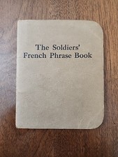 WWI The Soldiers' French Phrase Book 1918 2nd Edition Felt & Tarrant Chicago picture