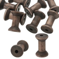 Patikil Wooden Empty Thread Spools, 50 X 35 Mm, 10Pcs, Unfinished, Wooden Sewin_ picture