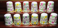 FINSBURY ENGLAND BONE CHINA THIMBLES COLLECTION - DAYS OF THE MONTH SET picture