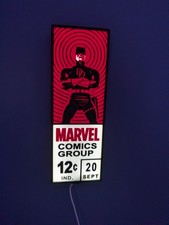 Daredevil LED Light Box Cornerbox Sign Marvel Retro Comic Art Wall Decor NEW picture