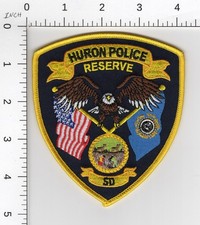 HURON SOUTH DAKOTA ( RESERVE ) 👀 COLLECTIBLE POLICE EMBROIDERED PATCH picture