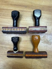 VTG SPRINGFIELD US ARMORY EMPLOYEE USED STAMP SET LOT OF 4 VINTAGE RARE  picture