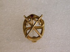 Antique 1921 10K Gold Theta Chi Fraternity Pin Badge picture