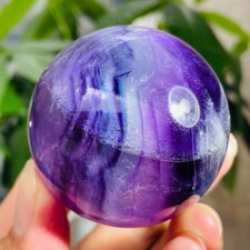 220g Natural Rainbow Fluorite Quartz Crystal Sphere Ball Specimen Healing picture