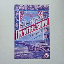 1953 Blackpool On With The Show Programme Signed Phillip Kelly Beverley Sisters picture