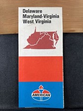 American Oil Map of Delaware, Maryland, Virginia, West VA (1971 Paper Folded) picture