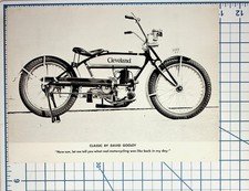 1919 Cleveland Motorcycle Vintage Art Print by David Gooley Classic Bike picture