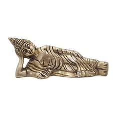 FCS Brass Idol Reclining Buddha | Item Finish- Antique Glossy | (AS-04) picture