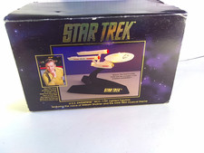 Vintage 1993 Star Trek USS Enterprise NCC-1701 Lighted Figurine Working w/music picture