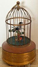 DEFECTIVE VINTAGE GERMAN KARL GRIESBAUM SINGING BIRD CAGE AUTOMATON MUSI G3D picture