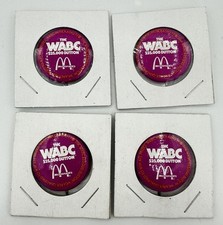 4 The WABC Music Radio 770 AM $25,000 Button Contest McDonald’s Pinback Buttons picture