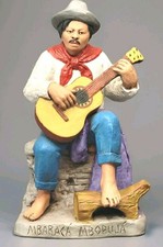 Antique Serafin Marsal Clay Figurine 1920s Paraguay Mbaraca Mbopuja Sculpture  picture