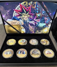 Yu-Gi-Oh x5 Gold Plated Coins Set & Box - Japanese Series picture