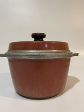 Vintage Kitchen Fair KF Red Cast Aluminum Dutch Oven Stock Pot 4 Quart picture